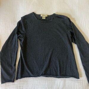 Charcoal Gray Long Sleeve Top